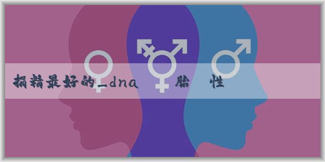 捐精最好的_dna檢測胎兒性別準確率有多少啊？與什麼因素有關？